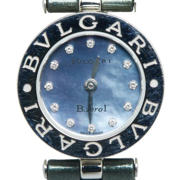 ブルガリ ビーゼロワン 腕時計 BZ22S クオーツ ブルーシェル文字盤 ステンレススチール エナメ...