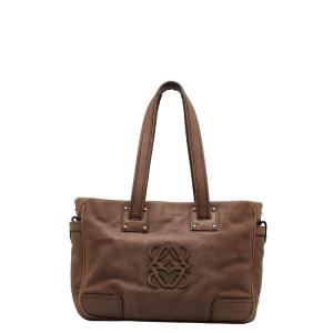 LOEWE（ロエベ） アナグラム ナッパアイレ ハンドバッグ 011012 ピンク