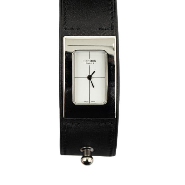 エルメス シェルシュミディ 腕時計 CM1.210 クオーツ ホワイト文字盤 ステンレススチール レ...