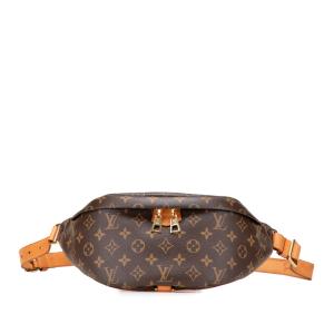 ルイ ヴィトン モノグラム バムバッグ ボディバッグ ウエストバッグ M43644 ブラウン PVC レザー レディース LOUIS VUITTON 【中古】