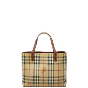 BURBERRY（バーバリー） ハンドバッグ PVC/レザー ベージュ