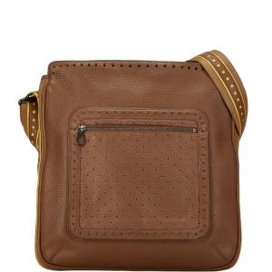 ロエベ レザー マドリード アナグラム ショルダーバッグ LOEWE ロエベ マドリード アナグラム ゴールド金具 斜め掛け