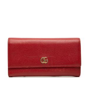 GUCCI（グッチ） GGクリスタル 二つ折り財布 190331 ピンク PVC レザー