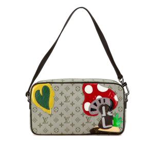 ルイ ヴィトン モノグラム ミニ コンドゥフェ ポシェットフェアリーテール ショルダーバッグ M92274 カーキ LOUIS VUITTON 【中古】 LOUIS VUITTON（ルイ・ヴィトン） ルイ ヴィトン モノグラム ミニ