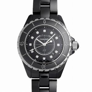 シャネル J12 黒セラミック H1625 新品 レディース 腕時計｜ginzarasin