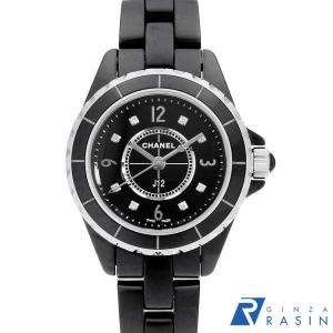 シャネル J12 黒セラミック 8Pダイヤ H2569 新品 レディース 腕時計　