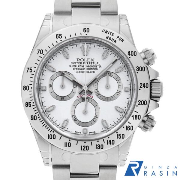 ロレックス コスモグラフ デイトナ 116520 ホワイト 鏡面バックル ランダム番 未使用 メンズ...