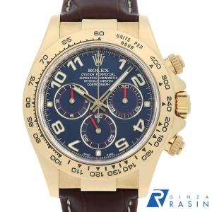 ロレックス コスモグラフ デイトナ 116518 ブルー アラビア G番 中古 メンズ 腕時計 006XROAU5539