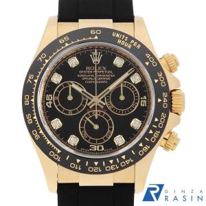 ロレックス コスモグラフ デイトナ 8Pダイヤ 116518LNG ブラック ランダム番 中古 メンズ 腕時計 10NZROAU2203