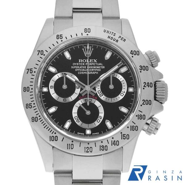 ロレックス コスモグラフ デイトナ 116520 ブラック ランダム番 中古 メンズ 腕時計 0AS...