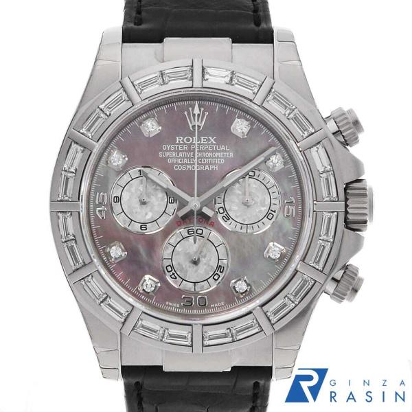 ロレックス デイトナ ベゼルバケットダイヤ 116589BR ブラックシェル V番 中古 メンズ 腕...