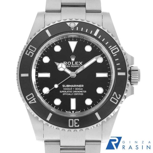 ロレックス サブマリーナ ノンデイト 124060 ブラック ランダム番 中古 メンズ 腕時計 08...