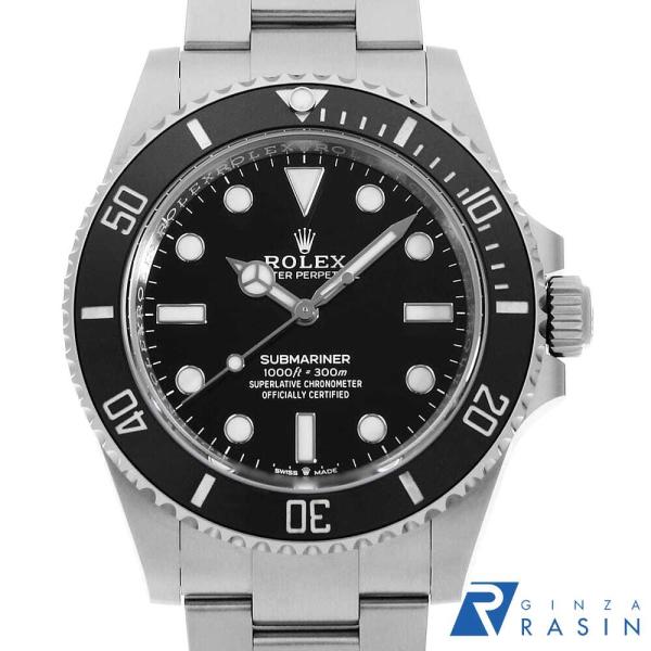 ロレックス サブマリーナ ノンデイト 124060 ブラック ランダム番 中古 メンズ 腕時計 06...