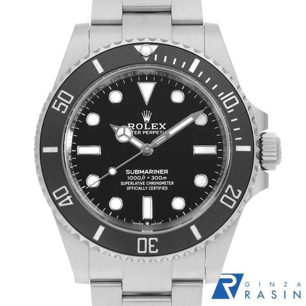 ロレックス サブマリーナ ノンデイト 124060 ブラック ランダム番 中古 メンズ 腕時計 0D...