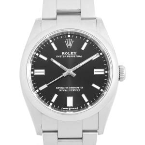 ロレックス オイスターパーペチュアル36 126000 ブラック ランダム番 中古 メンズ 腕時計｜ginzarasin