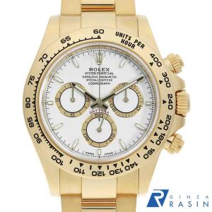 ロレックス コスモグラフ デイトナ ウォッチ Cosmograph Daytona 116518LN 箱 保証書 K18YG/ラバー メンズ時計 ホワイト 仕上げ済 美品 【中古】 ROLEX（ロレックス） コスモグラフ デイトナ ウォッチ 116518LN 箱