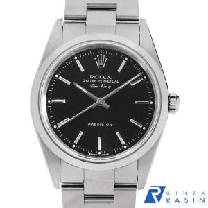 ロレックス エアキング 14000M ブラック バー F番 中古 メンズ 腕時計　 001JROAU0394