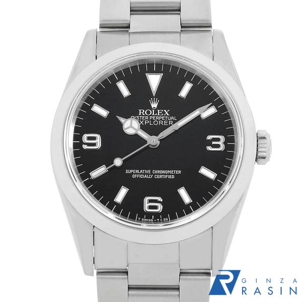 ロレックス エクスプローラーI 14270 ブラック A番 中古 メンズ 腕時計