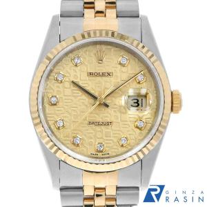 ROLEX（ロレックス） デイトジャスト 10Pダイヤ 16234G シルバー K番