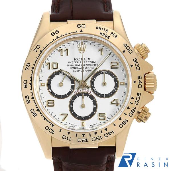ロレックス コスモグラフ デイトナ 16518 ホワイト アラビア 逆6文字盤  X番 中古 メンズ...