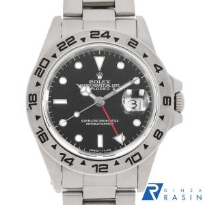 ロレックス エクスプローラーII 16550 ブラック シングルバックル 95番 中古 メンズ 腕時計 006XROAU5597
