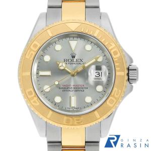 ロレックス ヨットマスター メンズ時計 グレー OH済 Yacht-Master 16623(D） 箱 保証書 K18YG/SS メンズ時計 グレー OH・仕上げ済 2005年 美品 【中古】 ROLEX（ロレックス） ヨットマスター メンズ時計 グレー OH済 16623(D