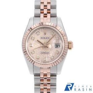 ロレックス ROLEX 69173G デイトジャスト T番 腕時計 シャンパン文字盤 10Pダイヤ SS×YG レディース【中古】 69173G シャンパン ROLEX（ロレックス）デイトジャスト 10Pダイヤ 中古