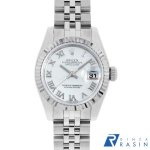 ロレックス デイトジャスト 腕時計 時計 ステンレススチール 179174G 自動巻き レディース 1年保証 ROLEX  中古 ROLEX ロレックス デイトジャスト オイスターパーペチュアル 腕時計