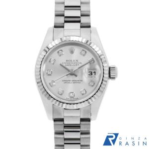 TKです。ホワイトシェル 10ポイントダイヤ 179174 179174NG ホワイトシェル ROLEX（ロレックス）デイトジャスト 10P