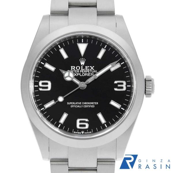 ロレックス エクスプローラー40 224270 ブラック ランダム番 中古 メンズ 腕時計 0WX3...
