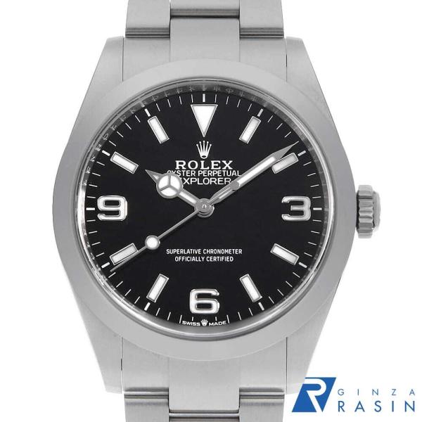 ロレックス エクスプローラー40 224270 ブラック ランダム番 中古 メンズ 腕時計 0FWN...