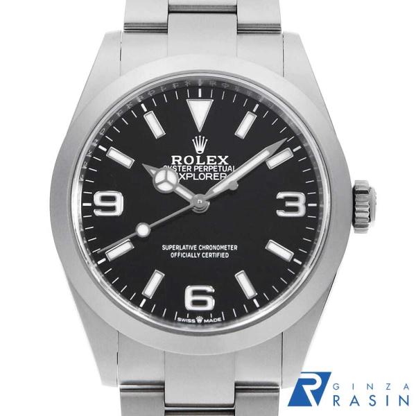 ロレックス エクスプローラー40 224270 ブラック ランダム番 中古 メンズ 腕時計 13A3...