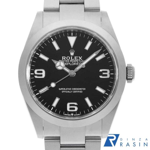 ロレックス エクスプローラー40 224270 ブラック ランダム番 中古 メンズ 腕時計 16F4...