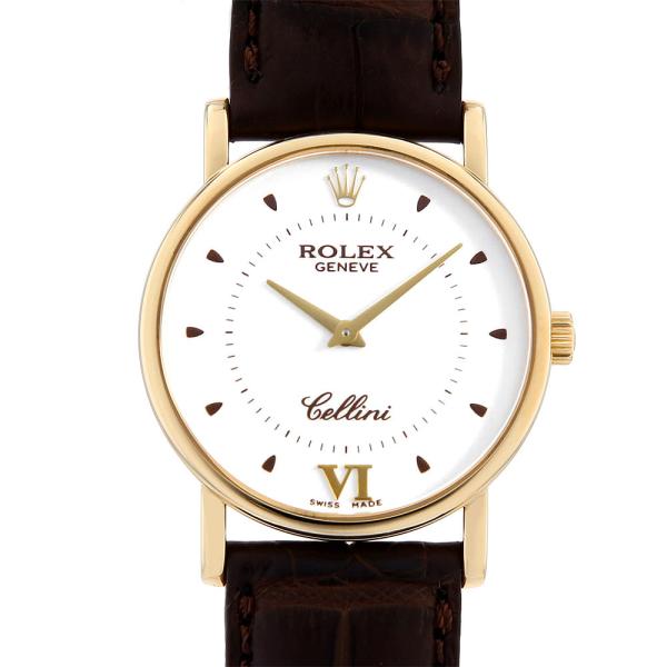 ロレックス チェリーニ 5115/8 ホワイト K番 中古 メンズ 腕時計
