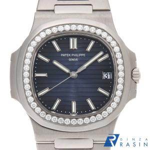 パテックフィリップ ノーチラス ベゼルダイヤ 5713/1G-010 中古 メンズ 腕時計 0DF7PPAU0145