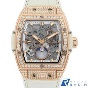 ウブロ スピリットオブビッグバン ムーンフェイズ キングゴールド ダイヤモンド 647.OE.2080.RW.1604 中古 メンズ 腕時計 1TF8HBAU0002