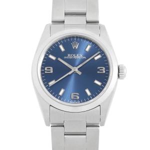 ロレックス オイスターパーペチュアル 77080 ブルー 369ホワイトバー F番 中古 ボーイズ(ユニセックス) 腕時計｜GINZA RASIN ヤフー店