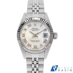 ロレックス デイトジャスト 79174 ピンク ローマ P番 レディース 中古 腕時計 中古)ROLEX ロレックス デイトジャスト 79174 ピンクローマ ジュビリー