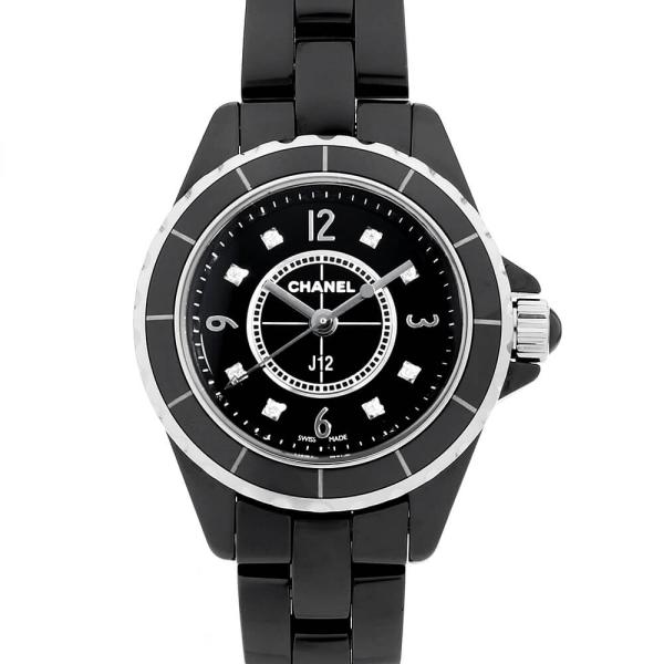 シャネル J12 黒セラミック H2569 中古 レディース 腕時計