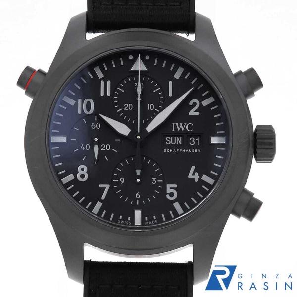 IWC パイロットウォッチ ダブルクロノグラフ トップガン  セラタニウム IW371815 中古 ...