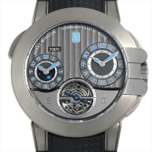 ハリーウィンストン オーシャンプロジェクトZ5 GMT トゥールビヨン OCEATG45ZZ001 中古 メンズ 腕時計｜ginzarasin