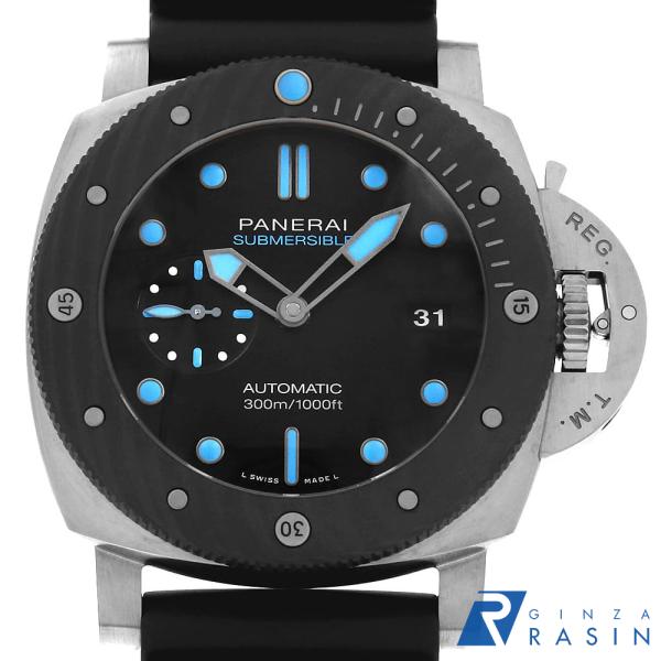 パネライ サブマーシブル 世界限定1500本 PAM00799 V番 中古 メンズ 腕時計 04U3...