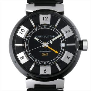 ルイヴィトン タンブール インブラック GMT Q113K 中古 メンズ 腕時計｜ginzarasin