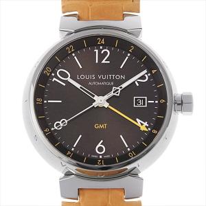 ルイヴィトン タンブール オートマチック GMT Q1155Z 中古 メンズ 腕時計｜ginzarasin