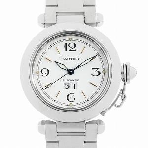 カルティエ パシャC ビッグデイト W31055M7 中古 メンズ 腕時計