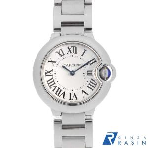 カルティエ バロンブルー SM W69010Z4 中古 レディース 腕時計 0DF7CAAU0039