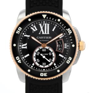 カルティエ カリブル ドゥ カルティエ ダイバー W7100055 中古 メンズ 腕時計｜ginzarasin