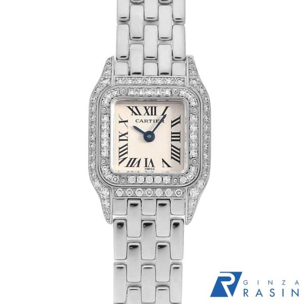 カルティエ ミニパンテール ベゼルダイヤ WF3210F3 中古 レディース 腕時計 001HCAA...