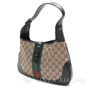 GUCCI グッチ GGキャンバス/レザー ジャッキー シェリーライン 00963 ショルダーバッグ  【中古】｜ginzaxiaoma