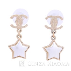 【中古】 [ジュエリー] CHANEL シャネル ココマーク スター ピアス A99141 ピアス アクセサリー｜ginzaxiaoma